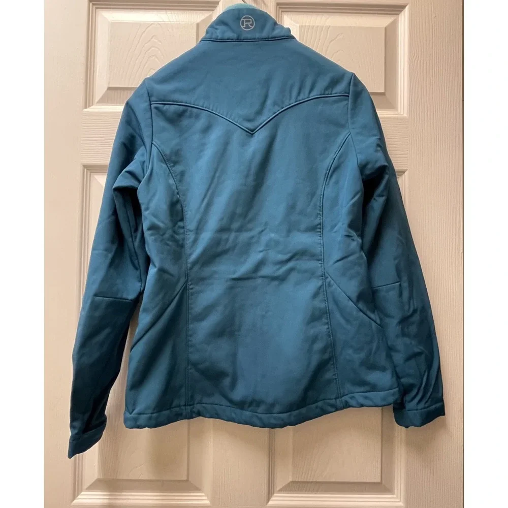 Roper Women's Approx XS‎ Teal Polyester Softshell Jacket Full Zip